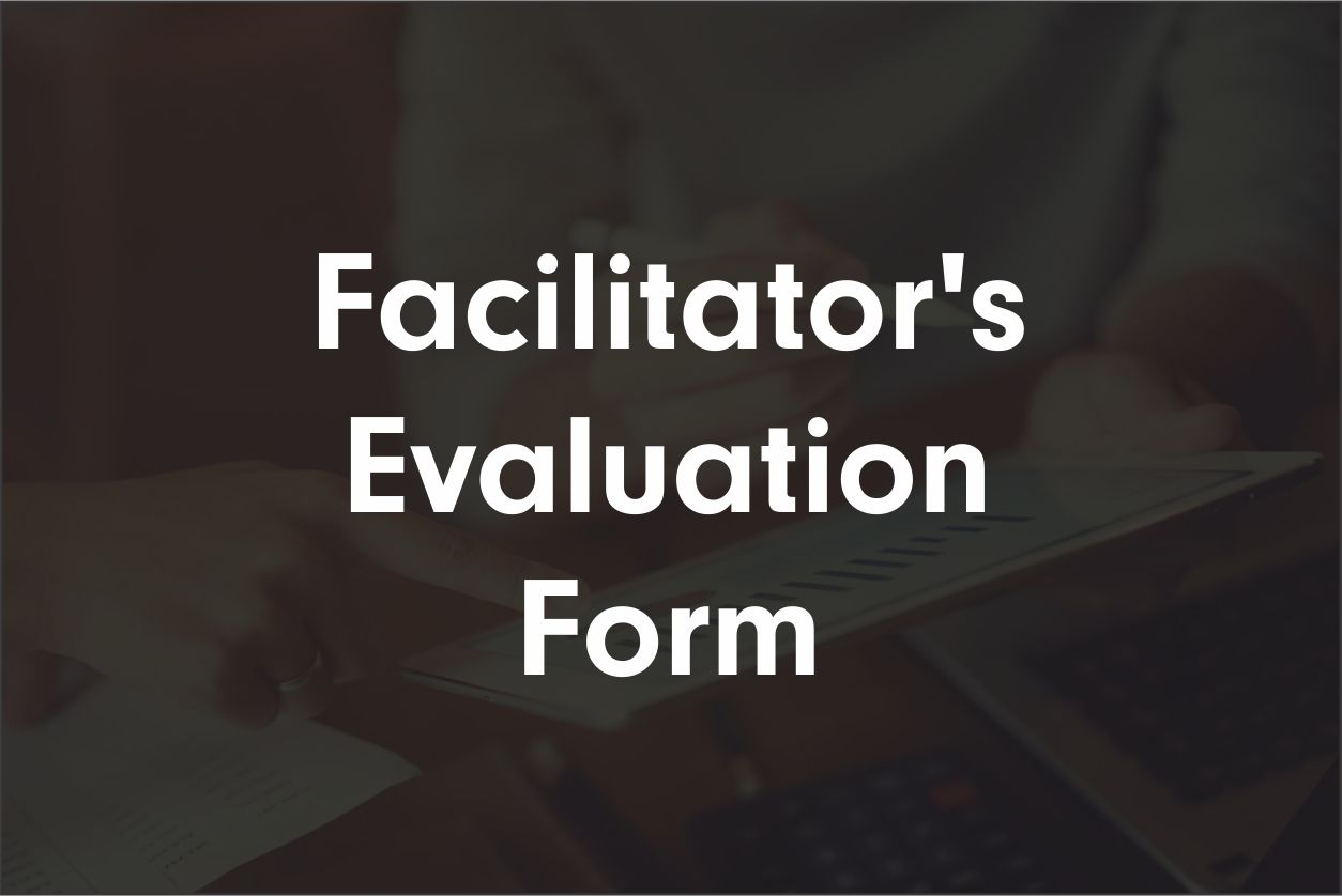 Facilitator's Evaluation Form